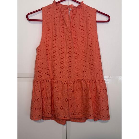 Loft eyelet, peplum top Size XS - Picture 2 of 9